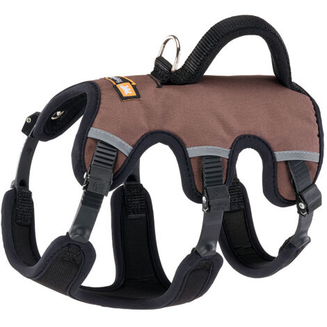 Ferplast ERGOTREKKING P Harnais pour chien ergonomique anti-évasion et réfléchissant. Six fermetures avec micro-ajustement.. Variante EXTRA SMALL - Misure: A: 28-38 cm B: 37-47 cm C: 34-44 cm L 18 cm