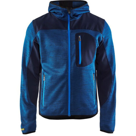 Veste tricotée BLAKLADER à capuche T.4XL - MARINE/MARINE - 493021178889-4XL