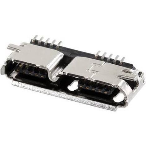 Connecteur USB embase femelle horizontale econ connect MICUBN10BBS BB-Typ 1 pc(s) C628351 (1/2)