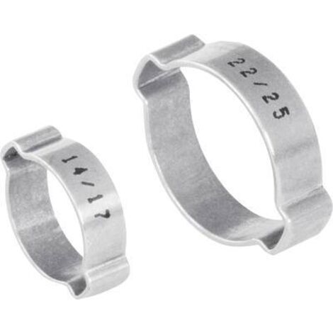Norma Collier à deux oreilles 1107012040 Plage de Ø du faisceau 37 à 37 mm argent 1 pc(s) W912961 (1/2)