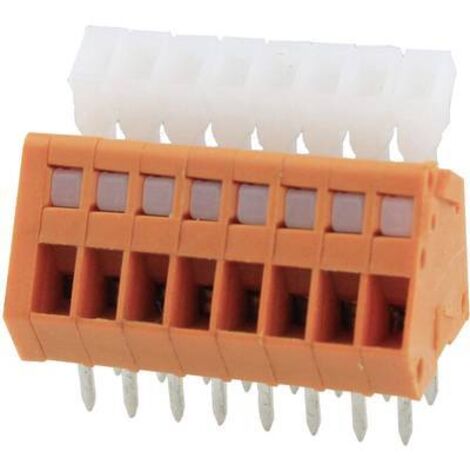 Bornier à ressort Degson DG240-2.54-08P-15-00AH-1 0.51 mm² Nombre de pôles 8 orange 1 pc(s) Y542441 (1/2)