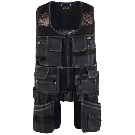 Gilet de travail sans manches X1900 multipoches 3119 - Noir XXXL (1/5)