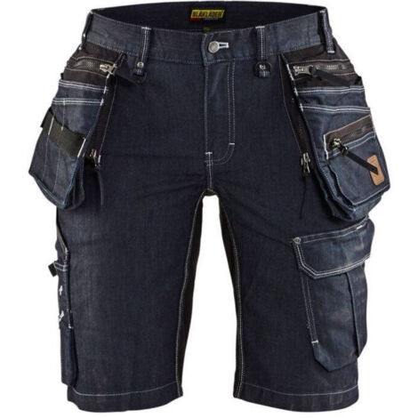 Short de travail X1900 artisan denim stretch 2D femme 7992 - Marine/Noir S - FR(38) - SE(C36) - Standards