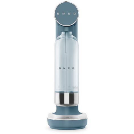 Machine à gazéifier l'eau + 1 bouteille bleu orage mat - Smeg - SKC01SBM