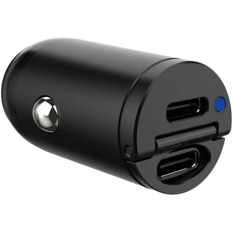 Chargeur de voiture mini 2xusb c pd 30w (1/4)