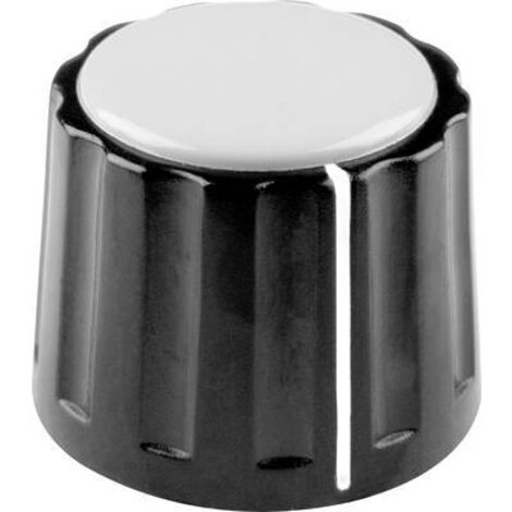 Tête de bouton rotatif Mentor 332.41 avec marquage noir (Ø x H) 20 mm x 15 mm 1 pc(s) Q851102 (1/2)