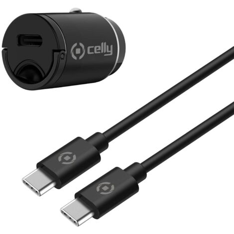Chargeur voiture mini usb c pd 20w cable usb c vers usb c (1/4)