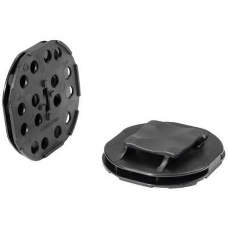 HellermannTyton PMB8-PA66/6HIRHS-BK Embase pour adhésif liquide 151-03196 Plage de Ø du faisceau 13 mm (max) sans halogène noir 1 pc(s) X533852 (1/2)