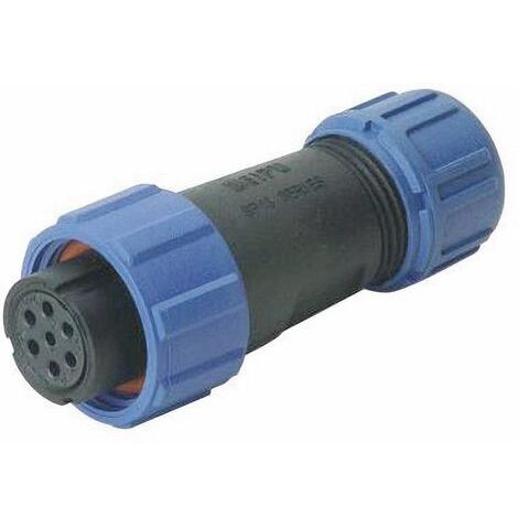 connecteur de cable femelle, droit 4 pôles 5 A 200 V/AC IP68 Weipu SP1310 / S 4 I D21686 (1/3)