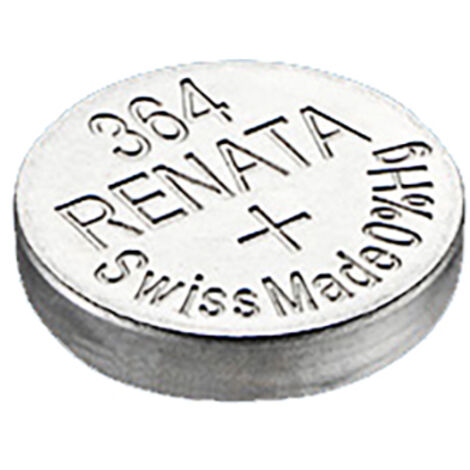 Renata / Swatch Group - Pile bouton oxyde argent 364 RENATA 1.55V 20mAh (1/3)