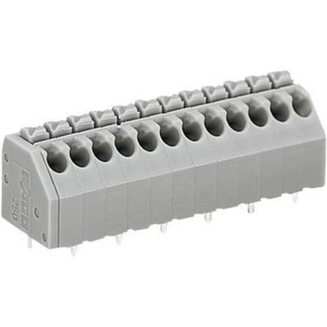 Bornier à ressort WAGO 250-205 1.50 mm² Nombre de pôles 5 gris 1 pc(s) D28579 (1/2)