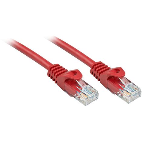 LINDY 48183 RJ45 Câble réseau, câble patch CAT 6 U/UTP 2.00 m rouge 1 pc(s) S239772 (1/4)