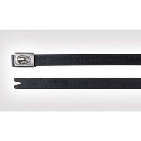 HellermannTyton 111-00289 MBT8SFC-SS316/SP-BK Serre-câble 201 mm 4.60 mm noir avec fermeture à billes, stabilisé aux UV 1 pc(s) R012581 (1/2)