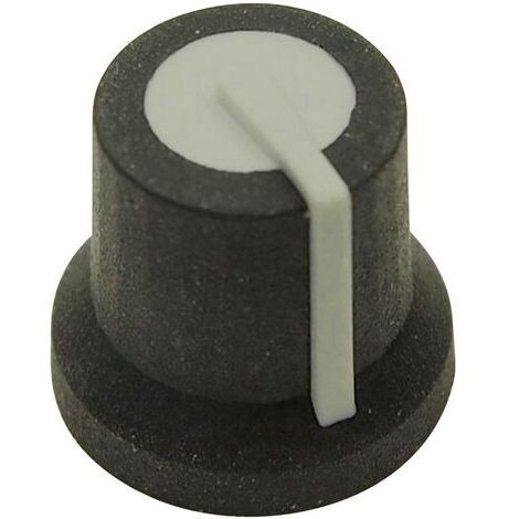 Tête de bouton rotatif Cliff CL170825BR noir, gris (Ø x H) 16.8 mm x 14.5 mm 1 pc(s) S16299 (1/4)