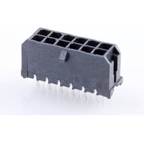 Molex Barrette mâle encastrable (standard) Nbr total de pôles 12 Pas: 3 mm 430451212 1 pc(s) Tray W168122 (1/2)
