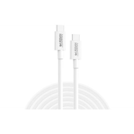 Smartphone - Chargeurs & Powerbank URBAN FACTORY BASEE PVC CABLE USB-C/USB-C 2M