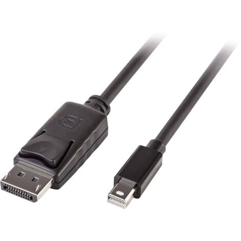 Câbles et adaptateurs audio vidéo LINDY Mini DP to DP Cable black 5m MiniDisplayPort to DisplayPort (1/4)