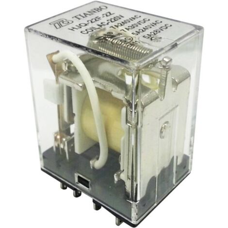 Tianbo Electronics HJQ-22F-2Z -220/240VAC Relais enfichable 230 V/AC 7 A 2 inverseurs (RT) 1 pc(s)