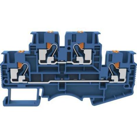 Degson DSKK4-01P-12-00-A(H) Bloc de jonction traversant à 2 étages Push-In bleu 1 pc(s) Q239082 (1/2)
