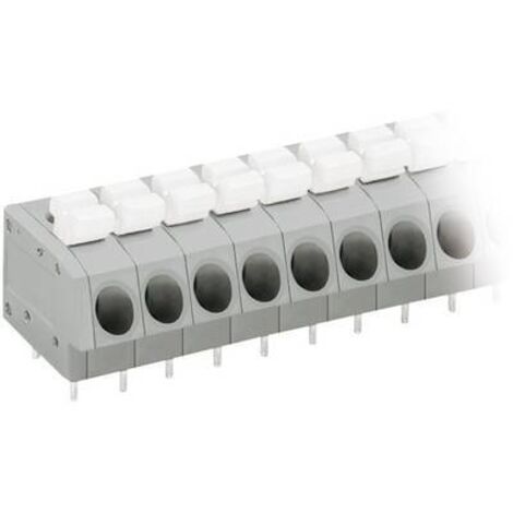 Bornier à ressort WAGO 804-103 2.50 mm² Nombre de pôles 3 gris, blanc 1 pc(s) D24466 (1/2)