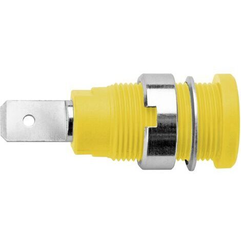 Embase de sécurité SEB 6452 Ø de la broche: 4 mm Schützinger SEB 6452 Ni / GNGE vert, jaune 1 pc(s) (1/3)