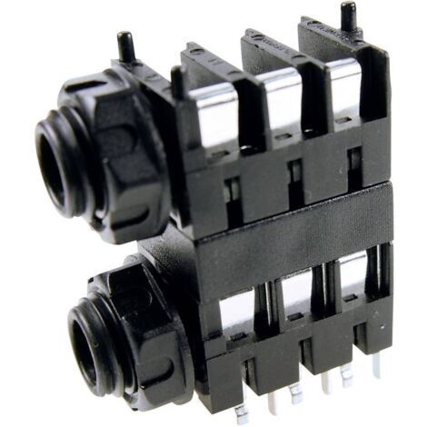 Jack 6.35 mm embase femelle horizontale Cliff FCR1124 Nombre de pôles: 3 stéréo bleu 1 pc(s) D73696 (1/2)