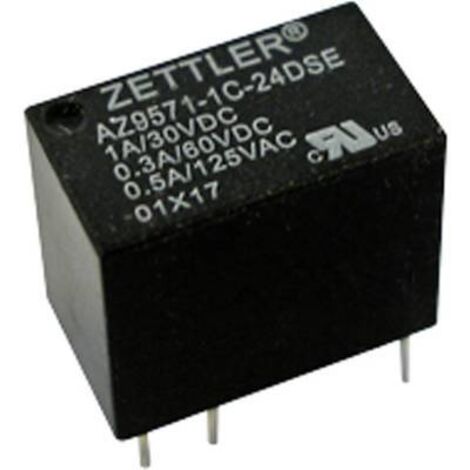 Zettler Electronics AZ9571-1C-5DSE Relais pour circuits imprimés 5 V/DC 1 1 inverseur (RT) 1 pc(s) Y174342 (1/2)