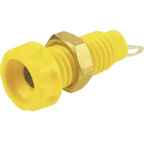 Embase femelle Ø de la broche: 4 mm Cliff CL1454A jaune 1 pc(s) A913311 (1/3)