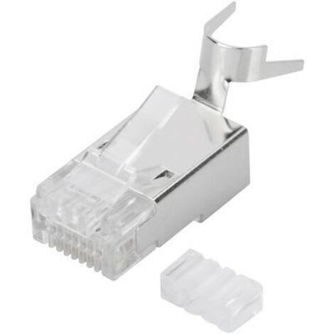 Digitus AK-219604 Fiche modulaire RJ45 CAT 6A, blindée AK-219604 mâle, droit Nombre de pôles 8P8C 1 pc(s) A181252 (1/2)