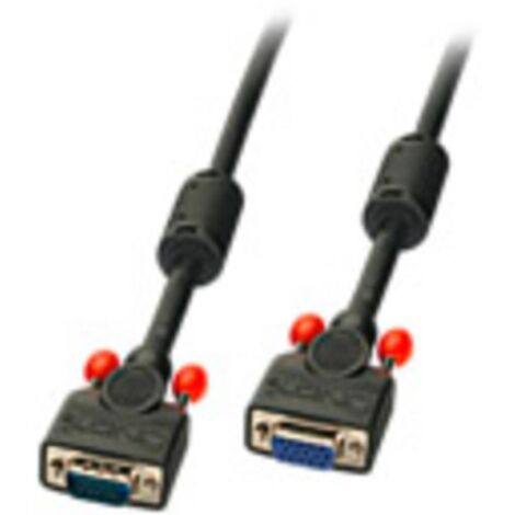 Rallonge LINDY VGA Fiche mâle VGA 15 pôles, Prise femelle VGA 15 pôles 0.50 m noir 36391 Câble VGA R983981 (1/4)