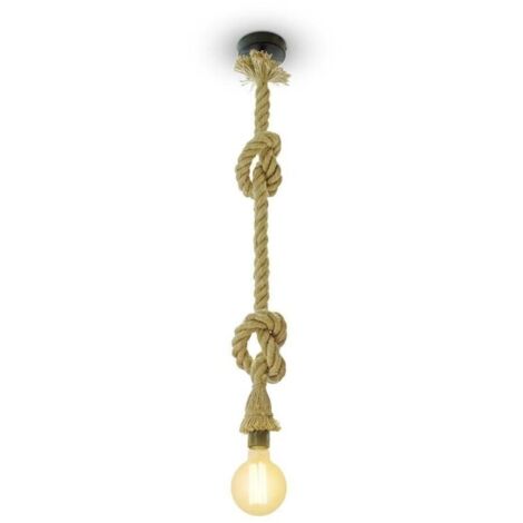 V-Tac – Suspension corde de chanvre 1.5m E27 – Éclairage nautique pour hôtels, bars et restaurants – Compatible avec ampoules LED jusqu'à 60W - VT-7118 (1/10)