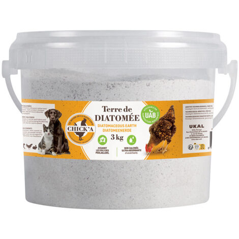 Terre de diatomée (non calcinée) 3 kg CHICK'A (1/4)
