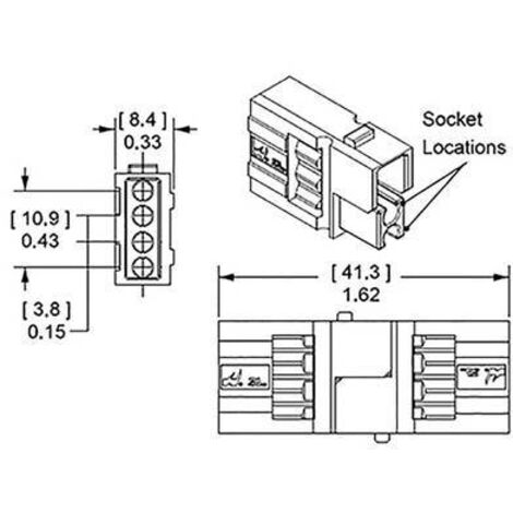 Connecteur de batterie à courant fort pour 15 - 45 A 1327G16FP jaune APP Contenu: 1 pc(s) R588031 (1/2)