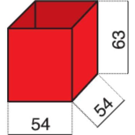 Insert de coffret de rangement Hünersdorff 624100 (L x l x H) 54 x 54 x 63 mm Nombre de compartiments: 1 1 pc(s) C92868 (1/2)