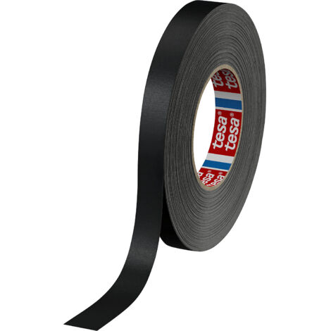 Ruban en tissu tesaband® Premium 4651 noir L.50m l.19mm Rl.