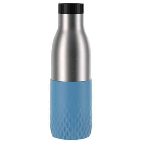 EMSA Bludrop Sleeve N3110700 gourde Fitness, Sports 500 ml Acier inoxydable Bleu, Acier inoxydable (1/4)