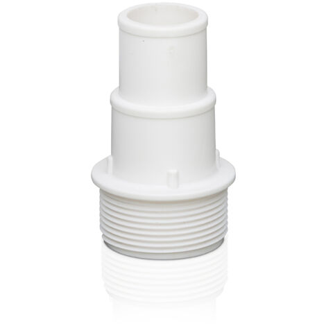GRE – Adaptateur tuyau d'aspiration piscine Ø 32/38 mm – Longueur 85 mm – PVC pour connexion skimmer et buse filetée – Universel