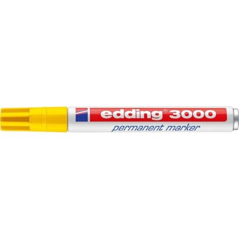 Marqueur permanent Nr.3000 jaune Edding (1/5)