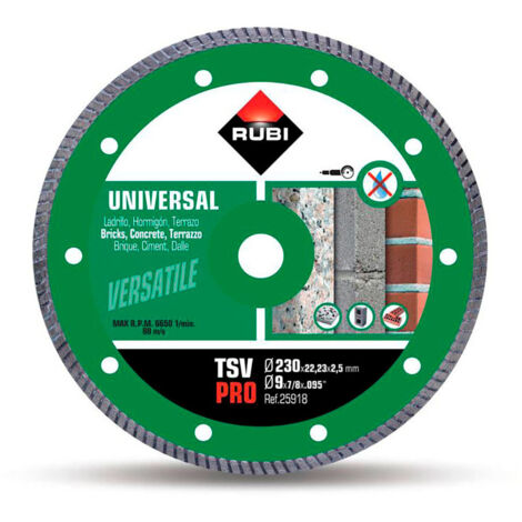 RUBI DISQUE DE DIAMANT GÉNÉRAL, PIÈCE TURBO, 25918 (1/3)