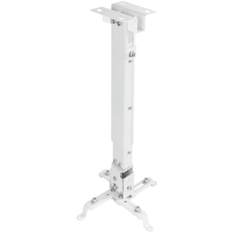Tooq - support de plafond pour projecteur pj2012t-w - inclinable - 20kg - distance au plafond 430-650mm - white (1/3)