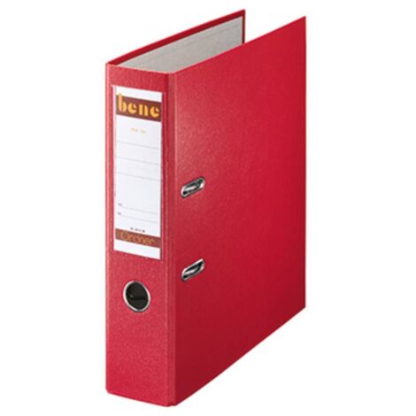 Bene Ordner 291400 RT DIN A4 80mm PP rot (1/2)