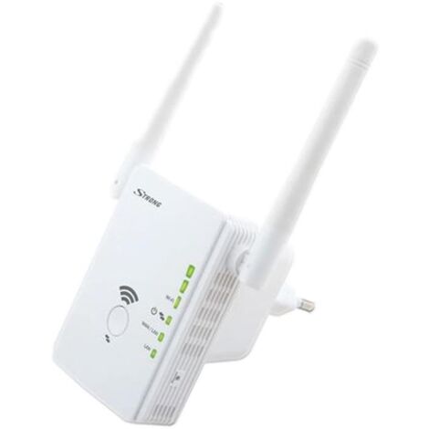 Répéteur WiFi 300 Mbit/s – Améliore la portée réseau – Pour zones difficiles d'accès – Modèle REPEATER300V2 – Strong (1/6)