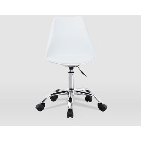 Chaise d'étude Sanabria pour enfants/jeunes adultes de couleur blanche (1/3)
