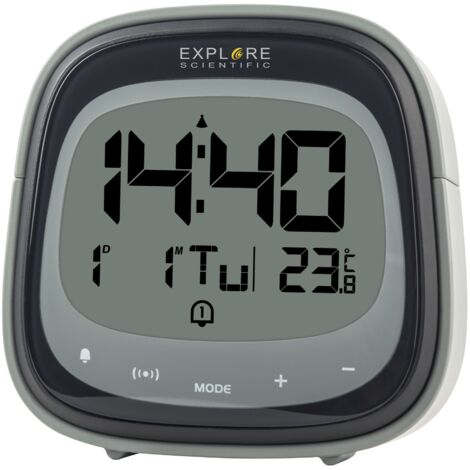 Explore Scientific RDC3006 réveille-matin Réveil numérique Noir, Gris (1/4)