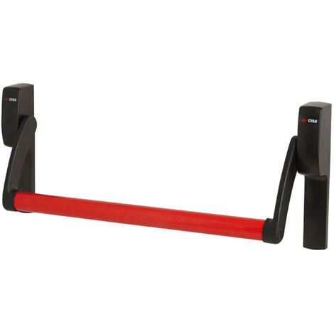 Dispositif antipanique sans trou pour cylindre – Boîtier nylon noir – Vantrin actif – Installation facile pour portes de secours – Cisa