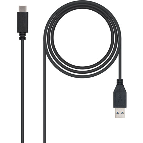 Câble USB C vers USB A Macho 3.1 GEN2 10Gbps 1 connecteur Metro type USB-C macho d'un côté et type A macho de l'autre côté (1/3)