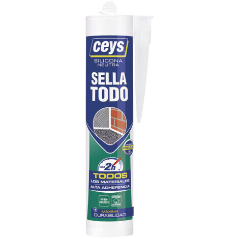 CEYS Mastic Polyvalent Mastic Transparent Cartouche Professionnelle 280ml 505529 (1/2)
