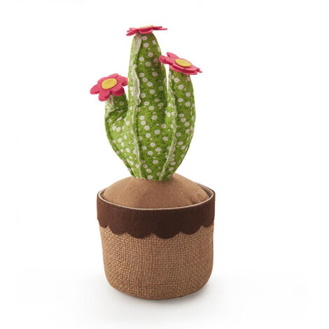 Butée De Porte Textile Retient-porte 1kg Cactus Vert. Inofix (1/4)