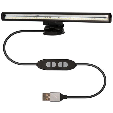 KsixKsix Lampe bâton de lecture pour écrans, USB, sans éblouissement, lumière chaude, lumière froide