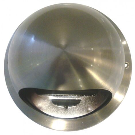 CENTRALE BRICO Bouche d'extraction acier inoxydable vernis Diam.18.3 cm (1/2)